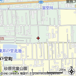 奈良県天理市富堂町122周辺の地図
