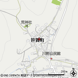 岡山県井原市笹賀町1106周辺の地図