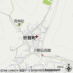 岡山県井原市笹賀町1160周辺の地図