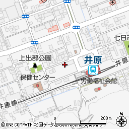 岡山県井原市上出部町640周辺の地図