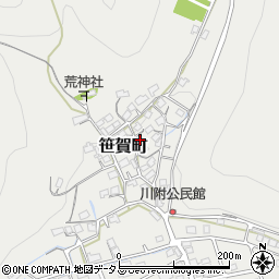 岡山県井原市笹賀町1161周辺の地図