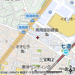 大阪府堺市堺区鉄砲町26周辺の地図