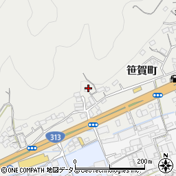 岡山県井原市笹賀町486周辺の地図