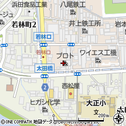 大阪府八尾市太田新町3丁目178周辺の地図