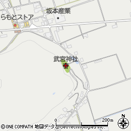 武宮神社周辺の地図