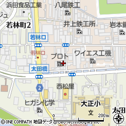 大阪府八尾市太田新町3丁目162周辺の地図