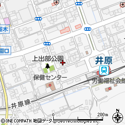 岡山県井原市上出部町622周辺の地図