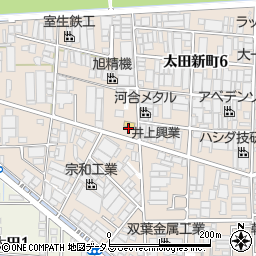 セブンイレブン八尾太田新町４丁目店周辺の地図