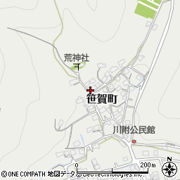 岡山県井原市笹賀町1100周辺の地図