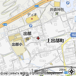 岡山県井原市上出部町327周辺の地図