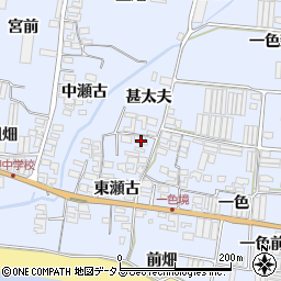 愛知県田原市小塩津町東瀬古2周辺の地図