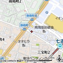 大阪府堺市堺区鉄砲町30周辺の地図