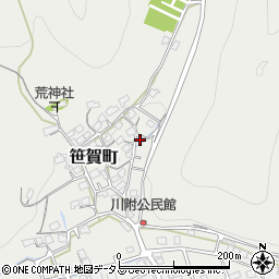 岡山県井原市笹賀町1172周辺の地図