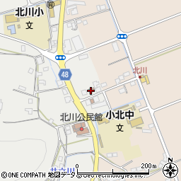 北川簡易郵便局周辺の地図