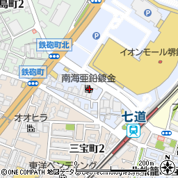 大阪府堺市堺区鉄砲町42周辺の地図