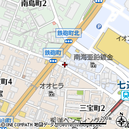 大阪府堺市堺区鉄砲町31周辺の地図