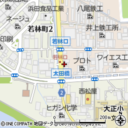 大阪府八尾市太田新町3丁目195周辺の地図