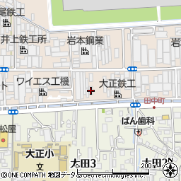 大阪府八尾市太田新町3丁目96周辺の地図