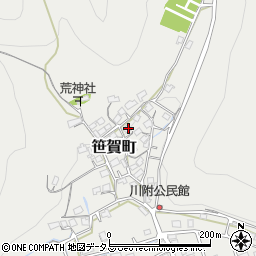 岡山県井原市笹賀町1163周辺の地図