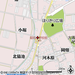 愛知県田原市堀切町小堀周辺の地図