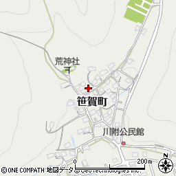 岡山県井原市笹賀町1097周辺の地図