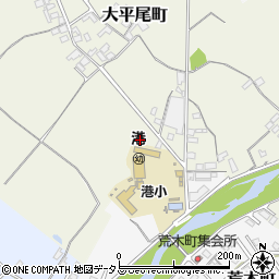 松阪市港地区市民センター周辺の地図