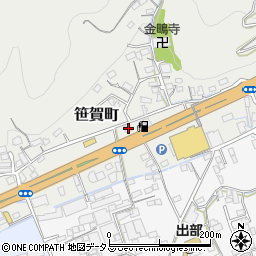 岡山県井原市笹賀町442周辺の地図