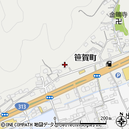 岡山県井原市笹賀町476周辺の地図