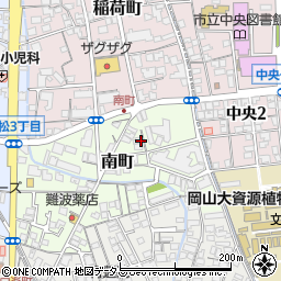 岡山県倉敷市南町周辺の地図