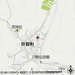 岡山県井原市笹賀町1170周辺の地図