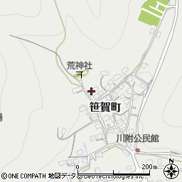 岡山県井原市笹賀町1098周辺の地図
