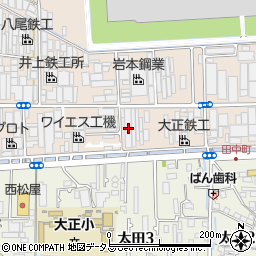 大阪府八尾市太田新町3丁目104周辺の地図