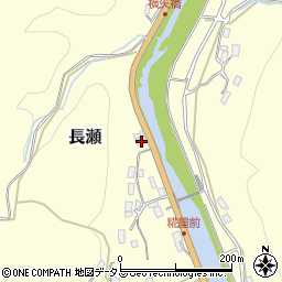 三重県名張市長瀬1690周辺の地図