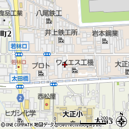 大阪府八尾市太田新町3丁目135周辺の地図