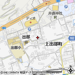 岡山県井原市上出部町356周辺の地図