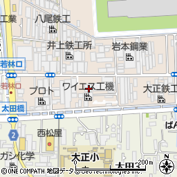 大阪府八尾市太田新町3丁目124周辺の地図