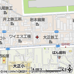 大阪府八尾市太田新町3丁目102周辺の地図