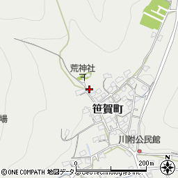 岡山県井原市笹賀町1077周辺の地図