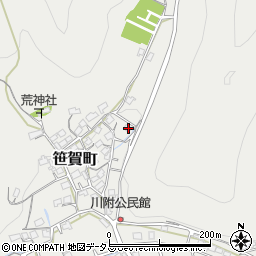 岡山県井原市笹賀町1174周辺の地図