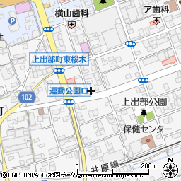 岡山県井原市上出部町497周辺の地図