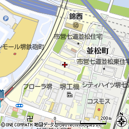 サニーハイツ堺８号棟周辺の地図