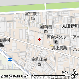 大阪府八尾市太田新町4丁目70周辺の地図