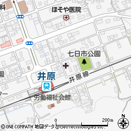岡山県井原市七日市町206周辺の地図