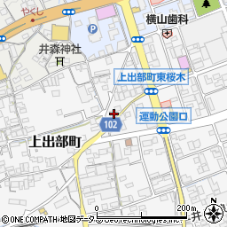 岡山県井原市上出部町392周辺の地図