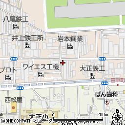 大阪府八尾市太田新町3丁目105周辺の地図