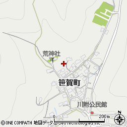 岡山県井原市笹賀町1080周辺の地図