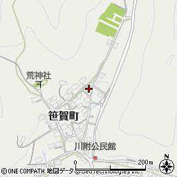 岡山県井原市笹賀町1176周辺の地図