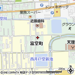 奈良県天理市富堂町111周辺の地図