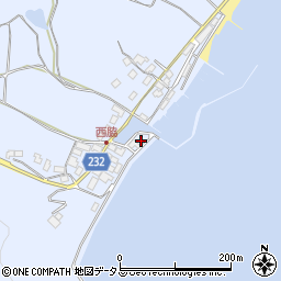 岡山県瀬戸内市牛窓町鹿忍7185周辺の地図