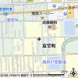 奈良県天理市富堂町116-15周辺の地図